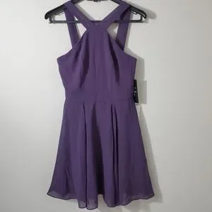 Forevermore dusty purple skater dress hotsell